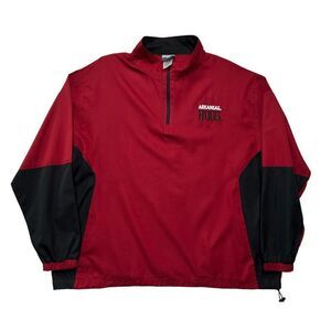Knights Apparel Men's Arkansas Razorbacks 1/4‎ Zip Pullover Windbreaker